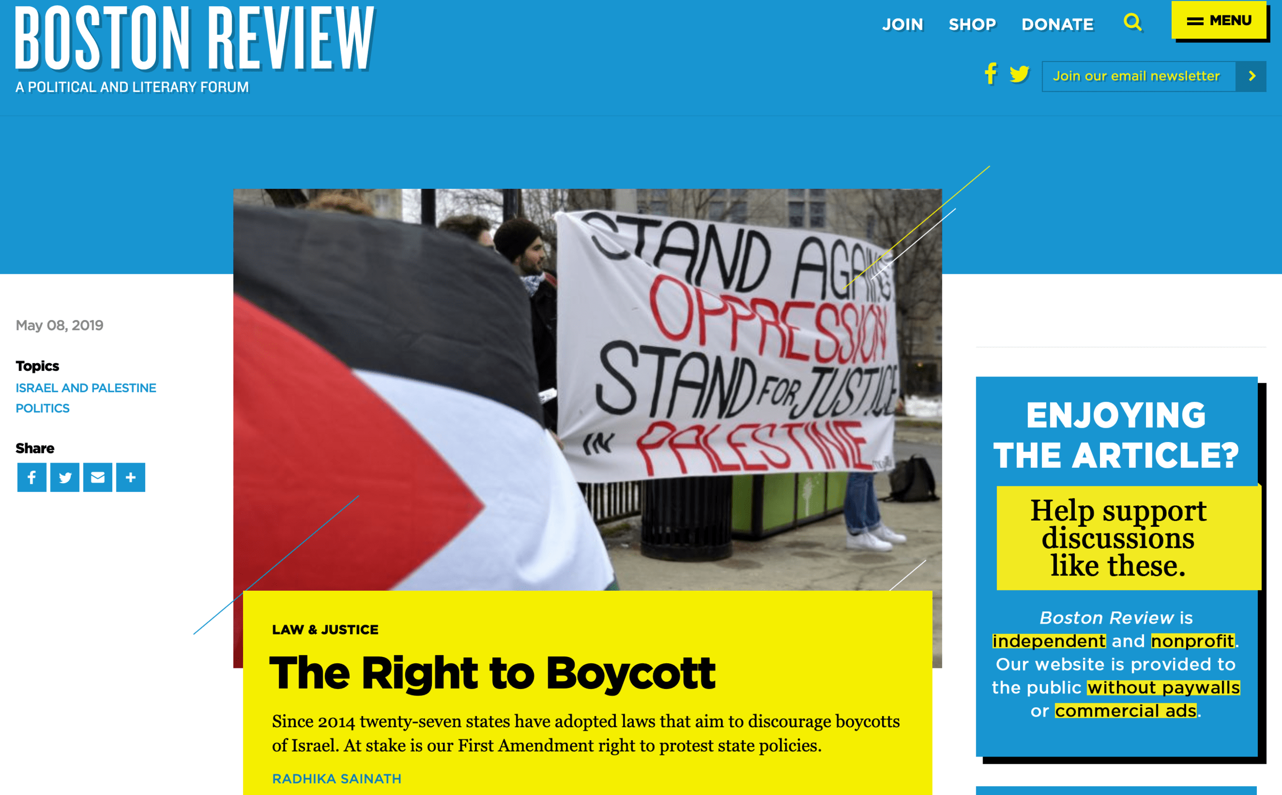 Each of our forums provide travel agents with training from experts both in and . Radhika Sainath In Boston Review Palestine Legal