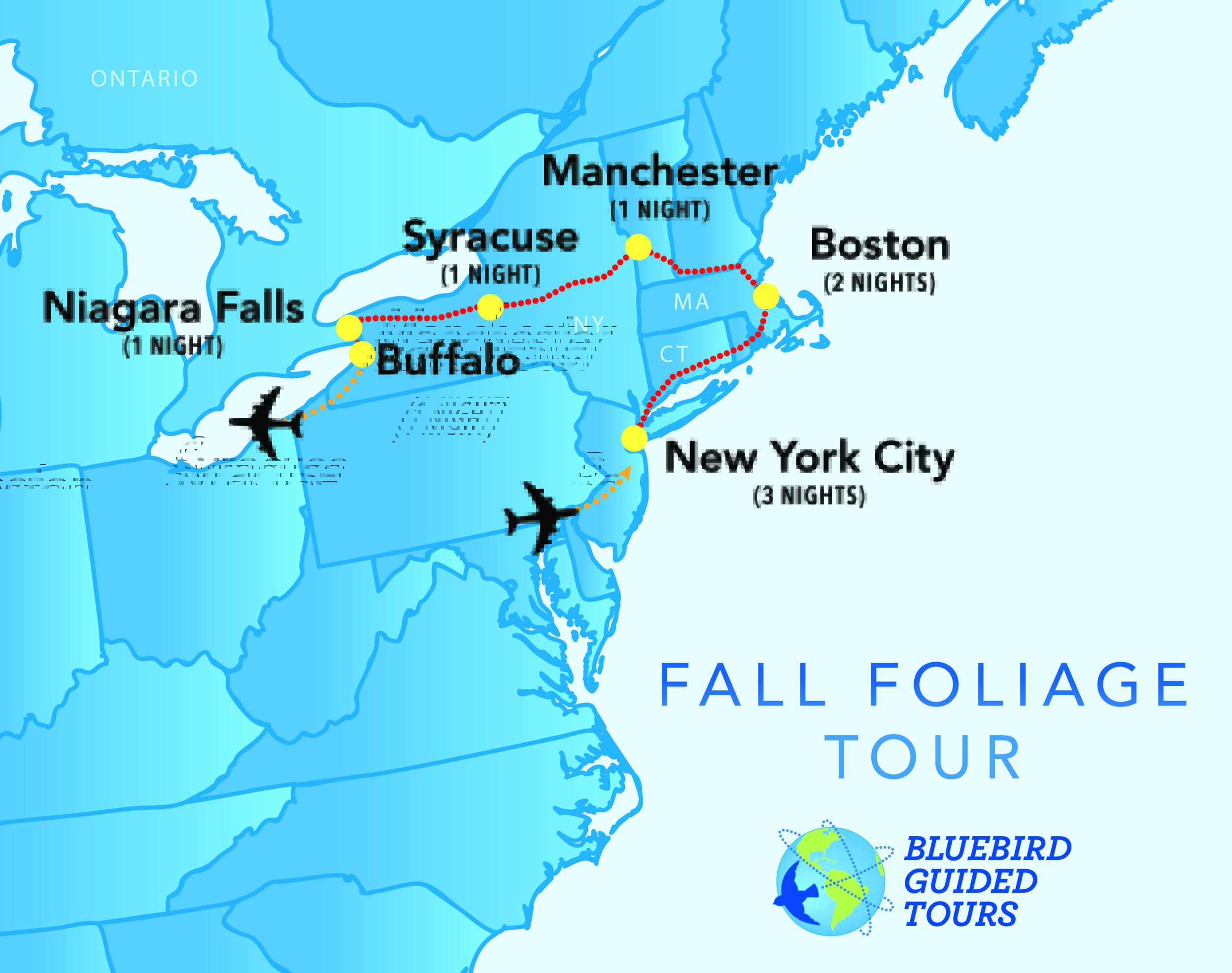 I think diamond tours is an economical and great way to travel. New York New England Bluebird Guided Tours