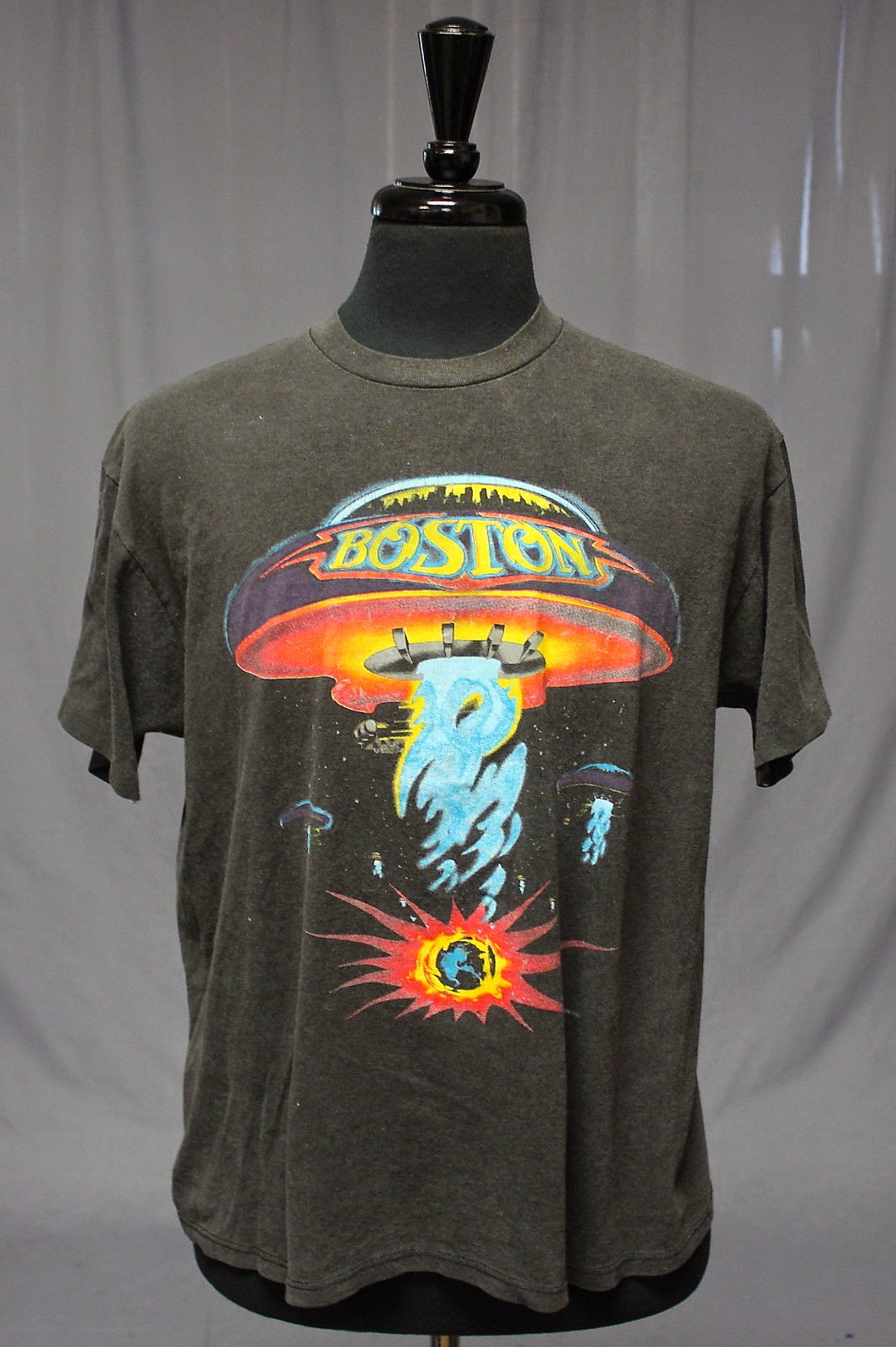 Certain adjectives have always been associated with boston: 1987 Boston Tour Concert T Shirt Vintage T Shirt