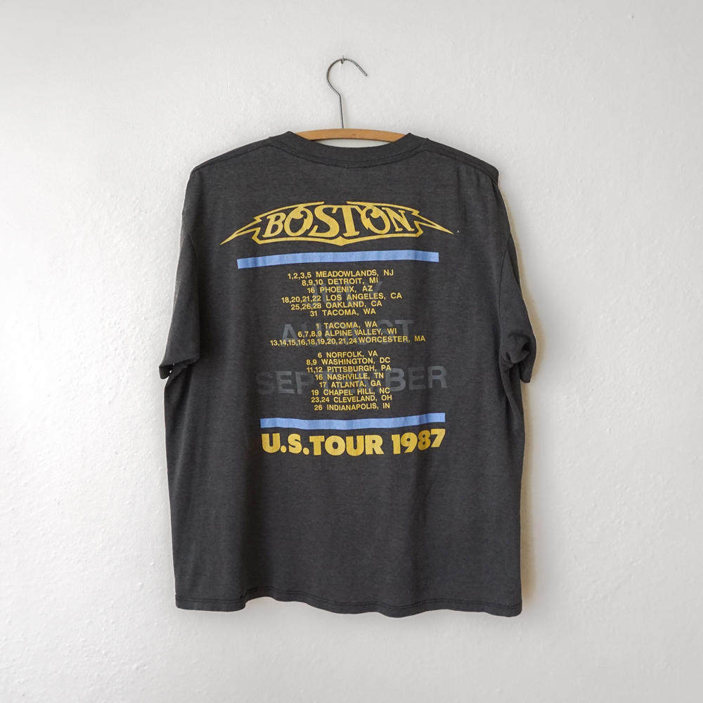 For more information, visit the boston destination guide. Vintage 1987 Boston U S Tour T Shirt Size L Xl Moth Oddities