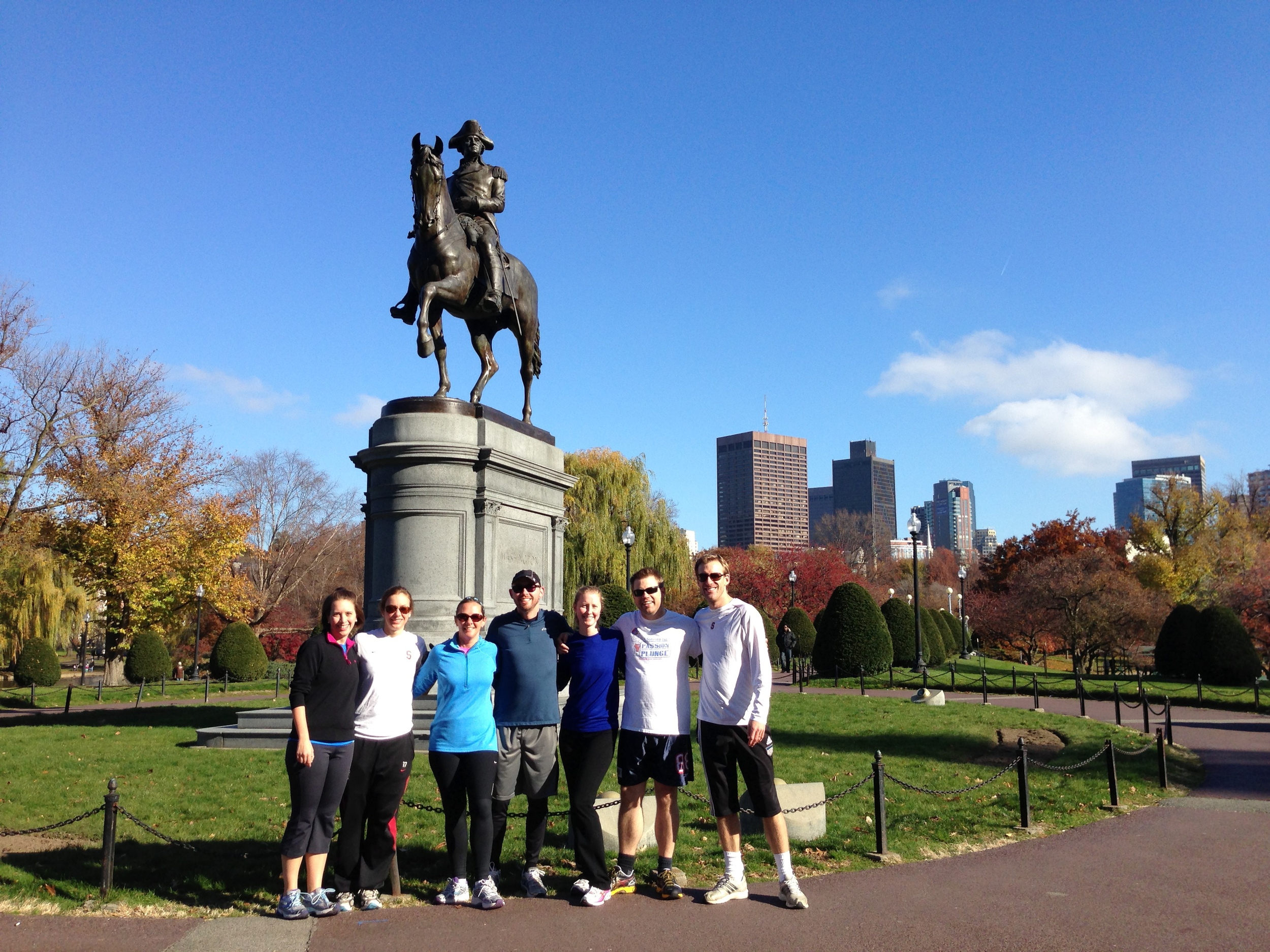 Keep walking towards the charles river and enjoy a beautiful view by the water. City Running Tours Boston Group Tours