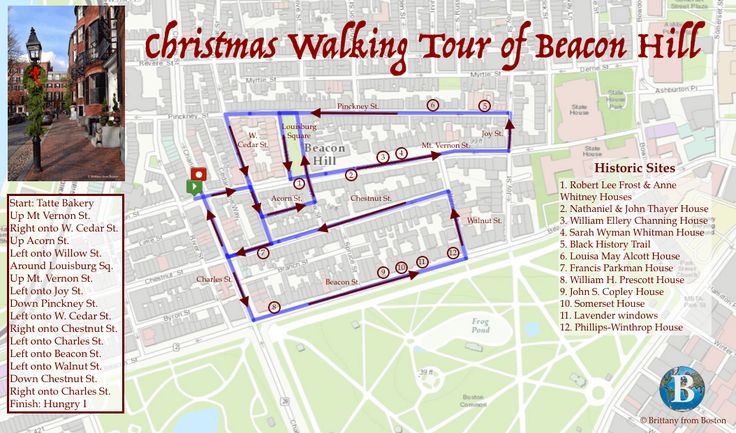 Boston Historic Walk&nbsp;Map