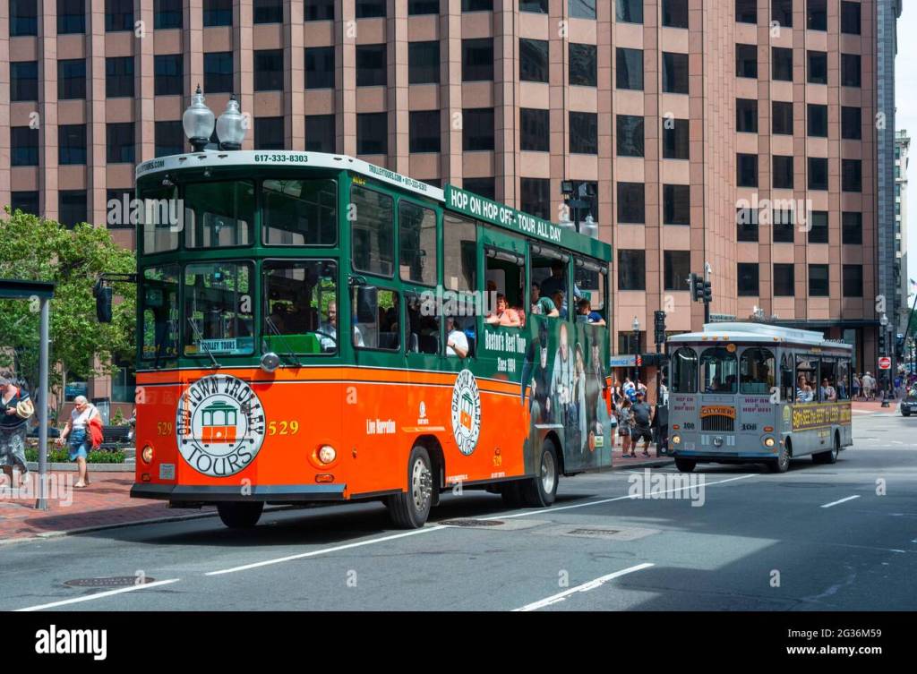 42+ Cityview Hop-On Hop-Off Boston Trolley Sightseeing Tour 1-Day Ticket Packages